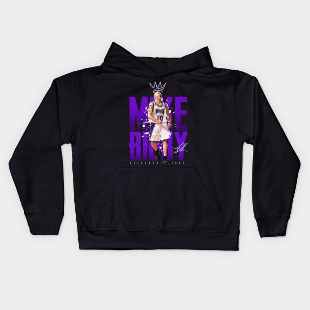 Mike Bibby Kids Hoodie by Juantamad